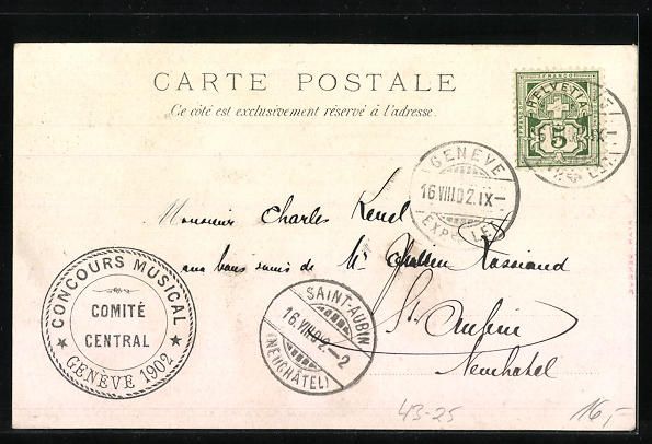 Ansichtskarten: Genève, Concours National, Internationa – Gebraucht aus Berlin von bartko-reher 1