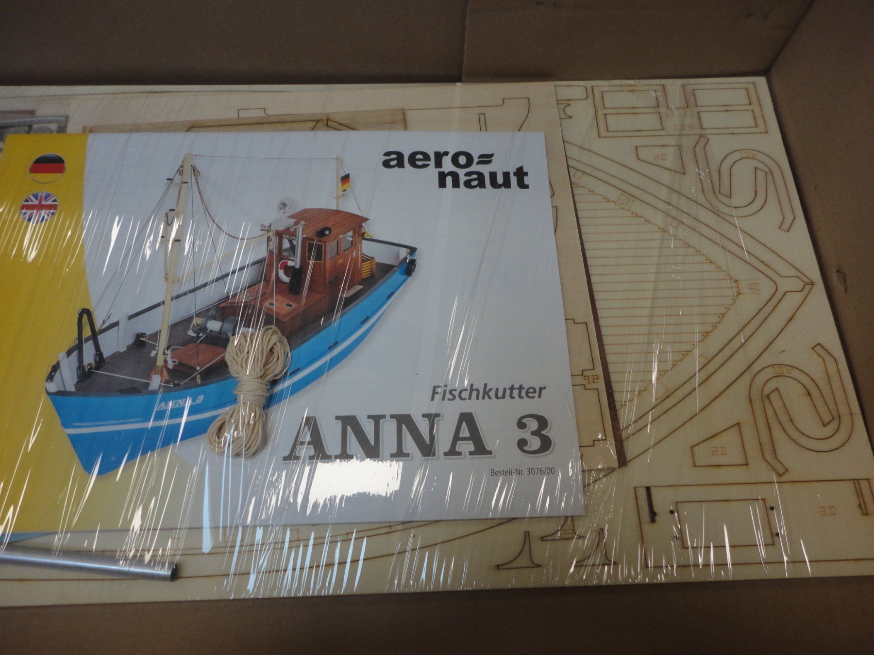 Modellismo RC: Aeronaut Anna 3 Fischkutter Bausatz – Nuovo e nell'imballaggio originale da Horgen venduto da RcModell 2