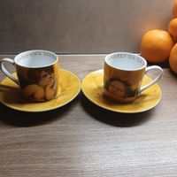 Angeli Espresso Tasse mit Untertasse Gold