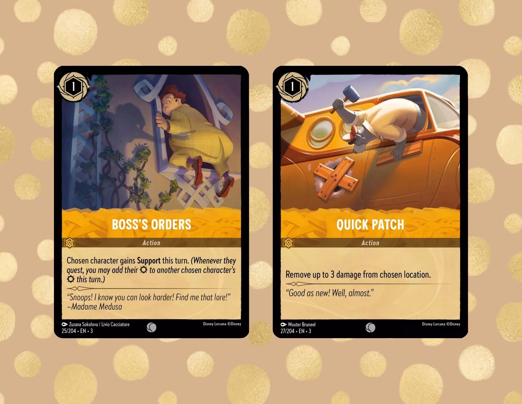 Disney Carte collezionabili: Lorcana Inklands / BOSS'S ORDERS + QUICK PATCH /EN - 3 – Nuovo (secondo la descrizione) da Zürich venduto da robbyrobot