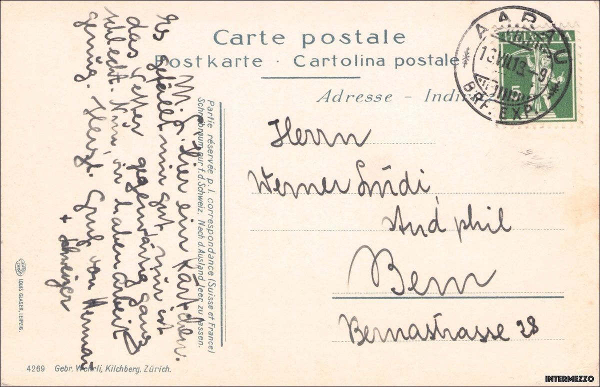 Cartoline postali: Aarau // Gewerbemuseum 1913 – Usato da Basel venduto da intermezzo12 1