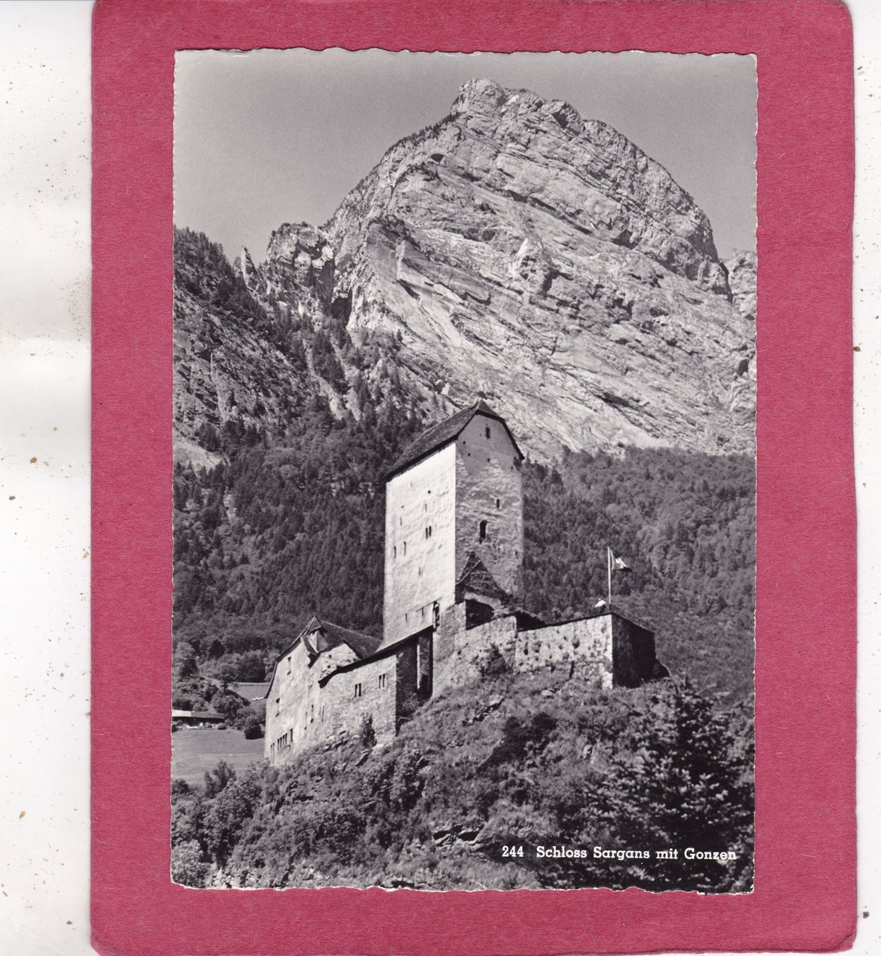 Cartoline postali: Schloss Sargans mit Gonzen 1968 – Usato da Herisau venduto da Lisegrat2008