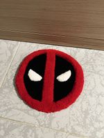 Tapis Deadpool Tufté Main, Déco Originale - Neuf!
