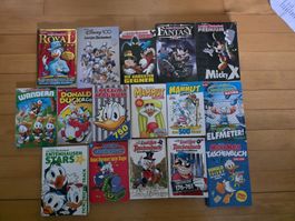 Diverse Micky Mouse und Donald Duck Taschenbücher