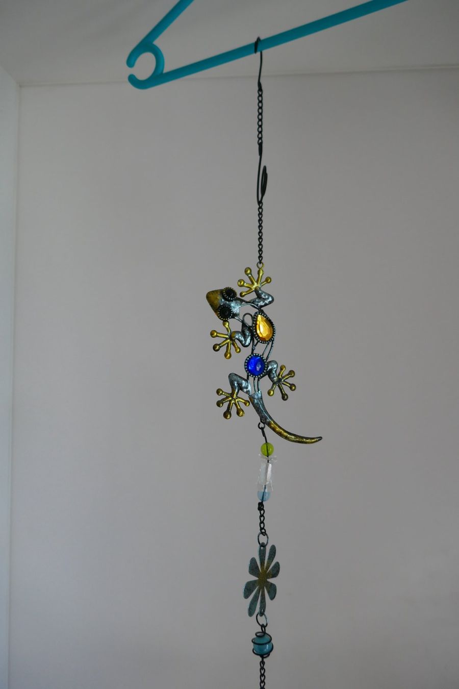 Tutte le decorazioni: Dekokette mit Windlicht Eidechse, 88 cm lang – Usato da Port venduto da uzuku 1