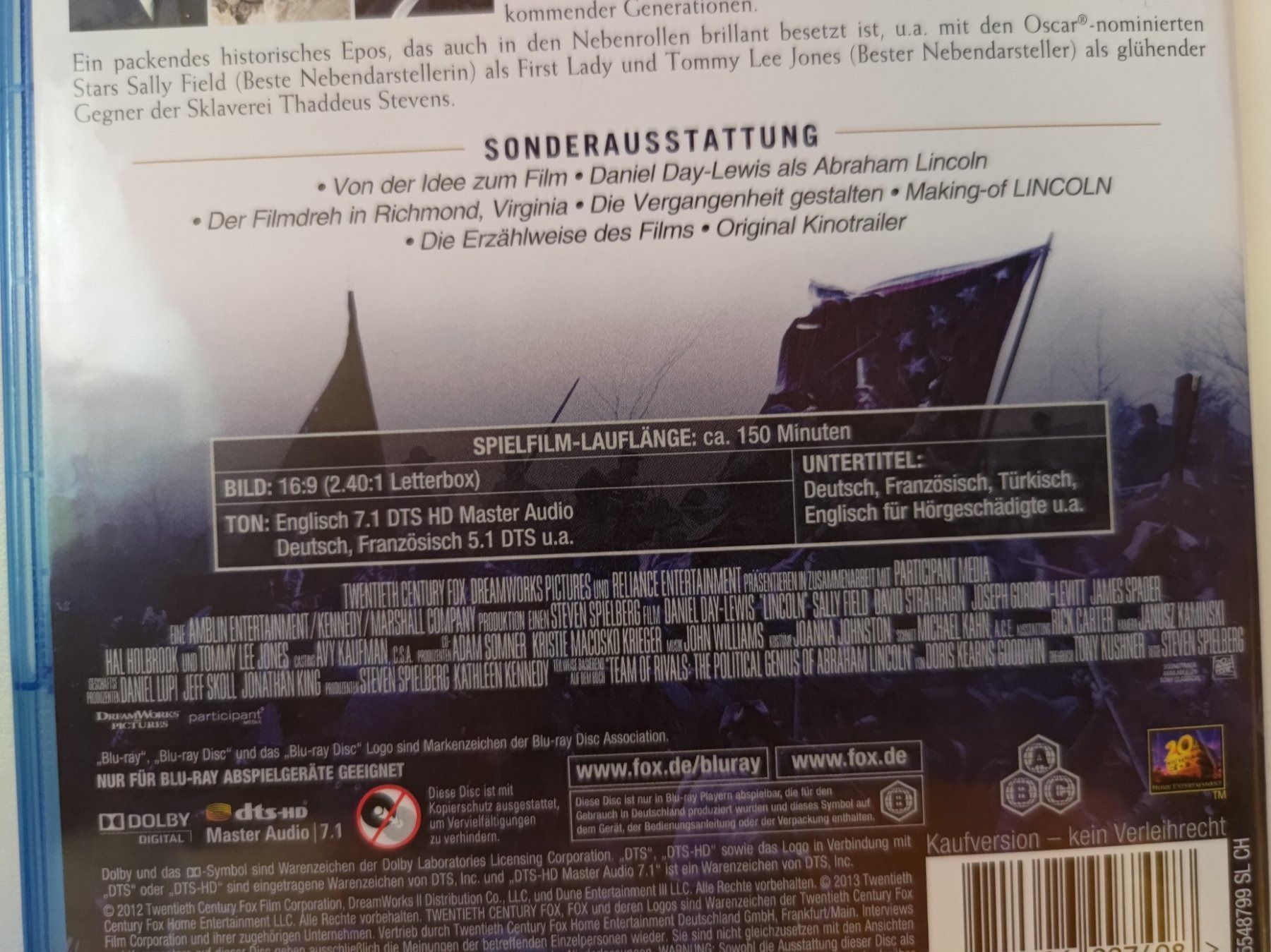Alle DVDs: Lincoln – Gebraucht aus Liestal von Kratzilla 3