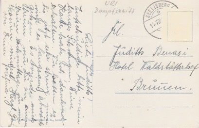 Cartoline postali: Dampfschiff URI auf Urnersee mit Urirotsctock. – Usato da Schlieren venduto da Rapaelli 1