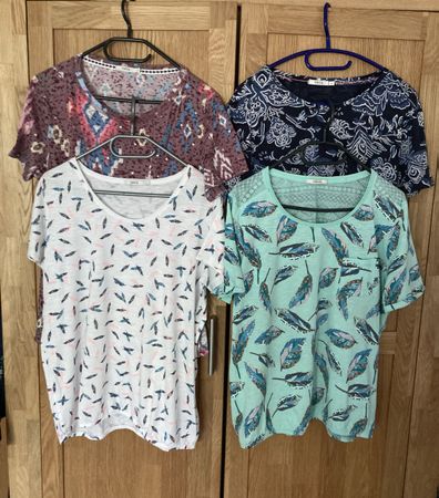 4 sehr gut erhaltene Cecil Shirts Gr.L/XL