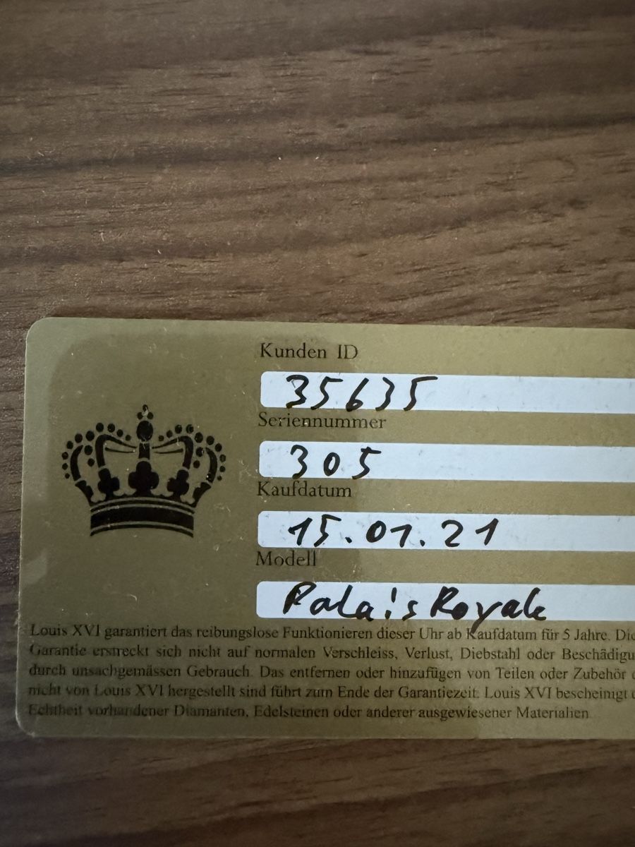 Orologi: PALAIS ROYALE 1018 - 43MM – Nuovo e nell'imballaggio originale da Volken venduto da ste_x5bx 2