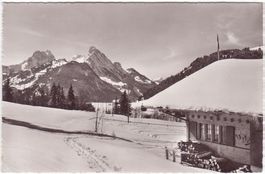 ALPIN: Schönried, Ferienhaus Kuonolf, gelaufen 1966