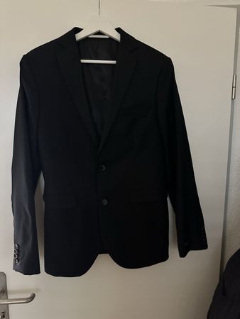 Pier One Anzug Gr. 44 schwarz Tailoring