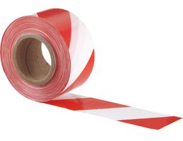 Absperrband 500 m rot/weiß