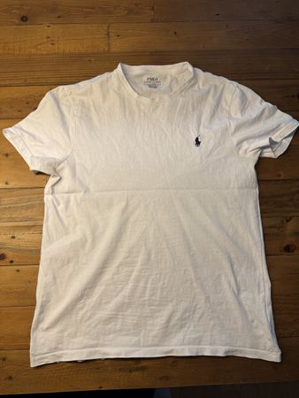 Polo Ralph Lauren T-Shirt weiss Custom Slim Fit Grösse M