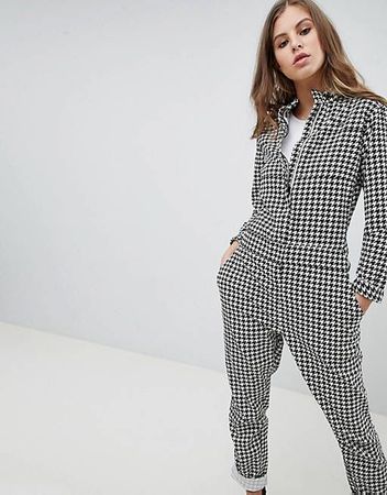 G Star Jumpsuit Hahnentrittmuster Gr. S