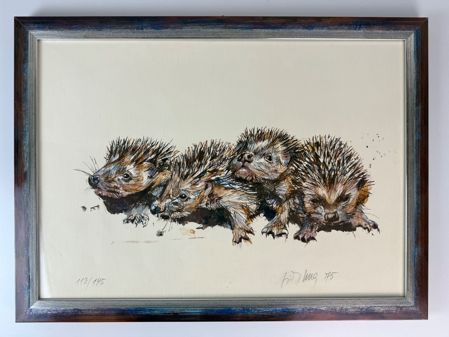 Grafica & Litografie: Lithographie von Fritz Hug - vier Igel – Usato da Gasel venduto da Alter_Ego