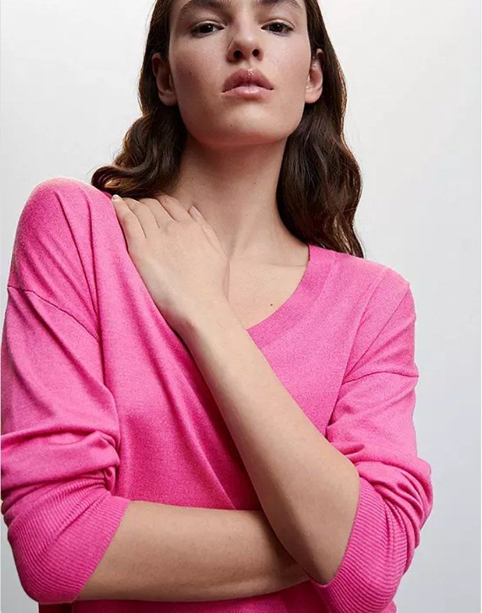 Mango Maglioni & Felpe: Mango Strickpullover, Strick Shirt Pink, Grösse M, neuwertig – Nuovo (secondo la descrizione) da Rotkreuz venduto da beltraum 4