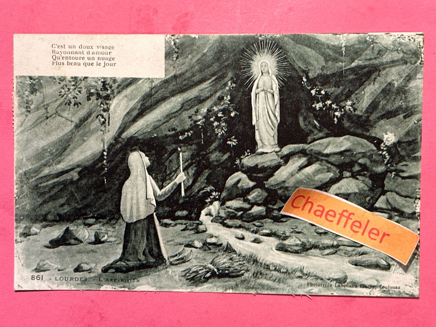 Ansichtskarten: 1932 861 Lourdes - L‘Apparition – Gebraucht aus Zürich von Chaeffeler