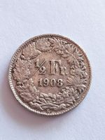 1/2 Franken 1908 , Schweiz, Silber