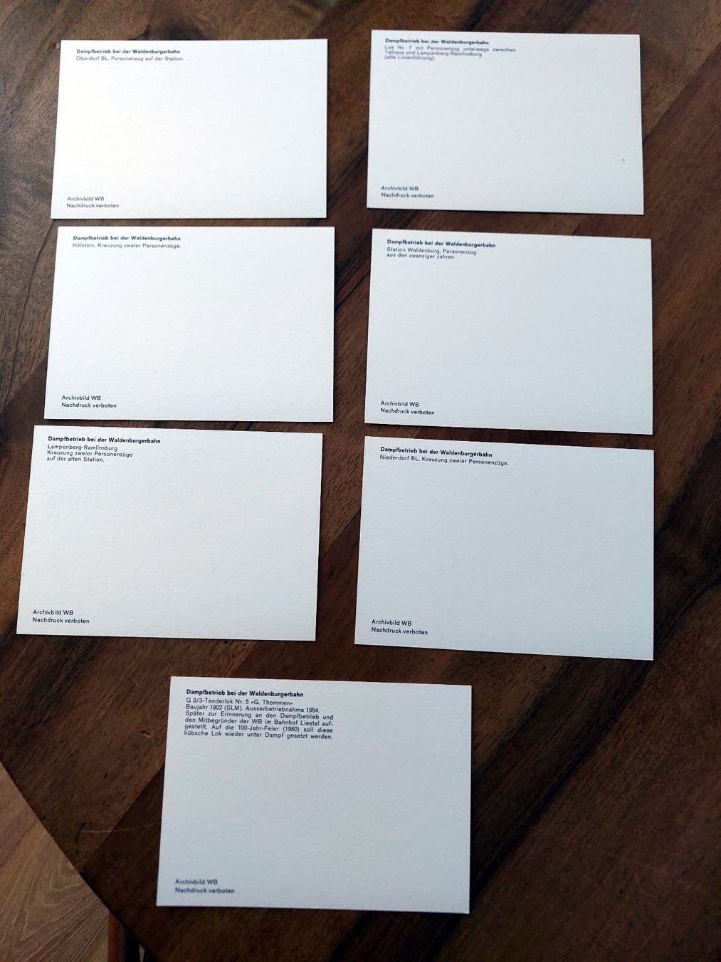Cartoline postali: Waldenburgerbahn - AK-Serie – Usato da Schönenwerd venduto da Steidi 1