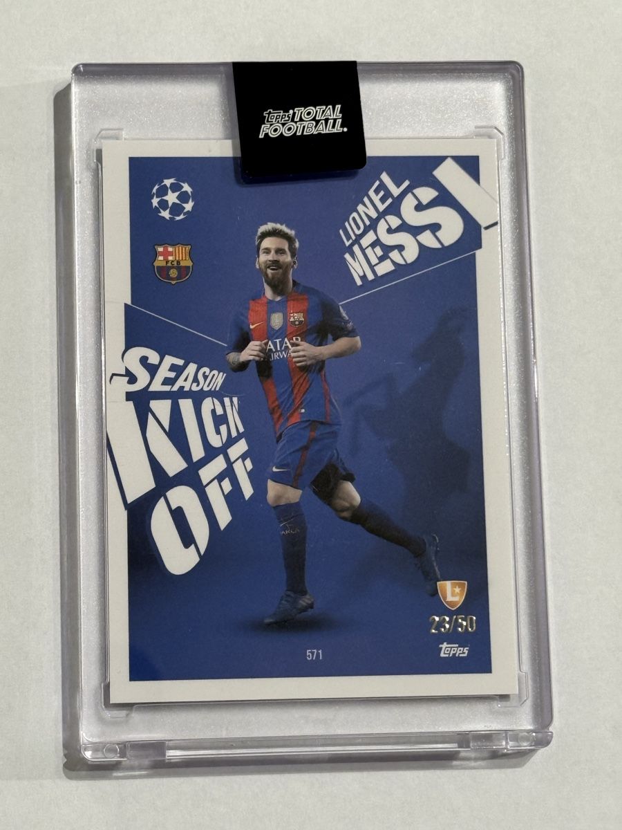 Lionel Messi 23/50 - Topps Total Football Season Kick Off (Neu und ...
