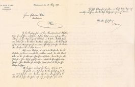 Robert Haab 1865-1939  Bundesrat Brief 21x27cm Autograph