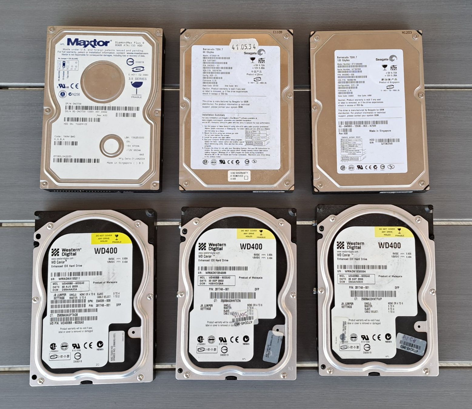 Disques durs: ***** Sortiment von 6x HDD – D'occasion à Villaz-St-Pierre par Ubid