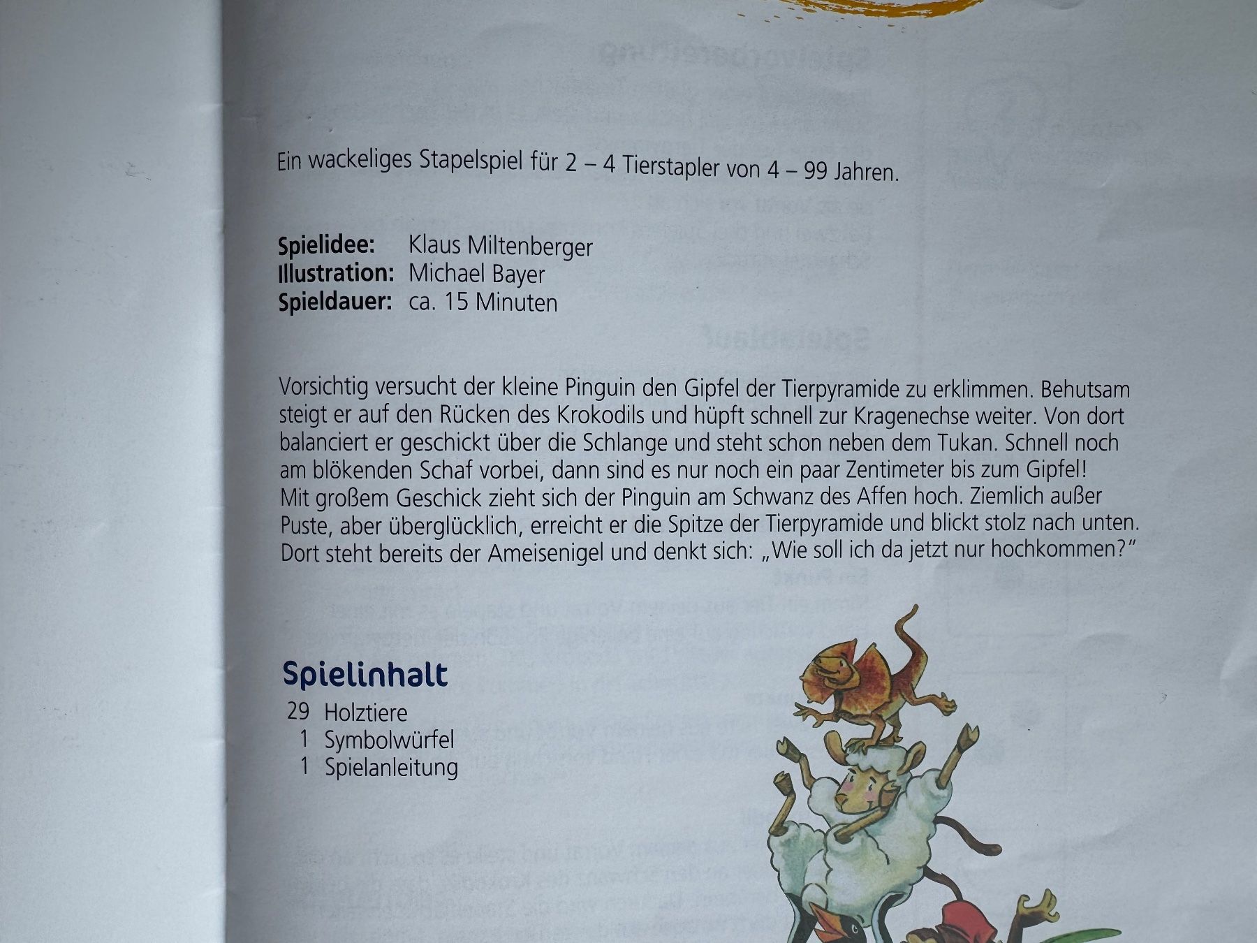 Haba Giochi: HABA - Tier auf Tier – Usato da Aarau venduto da Kilauea 3
