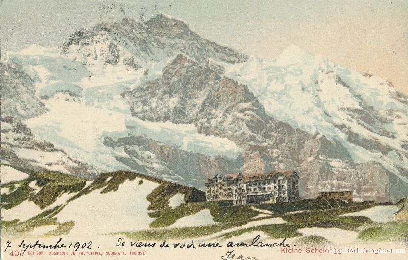 Cartoline postali: Kleine Scheidegg - mit Jungfrau + 1902 – Usato da Emmenbrücke venduto da teestube
