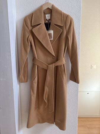 Manteau Maddison Cachemire Camel Taille 36 Neuf