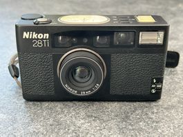 Nikon 28Ti Schwarz Seltene Point & Shoot 35mm Kamera