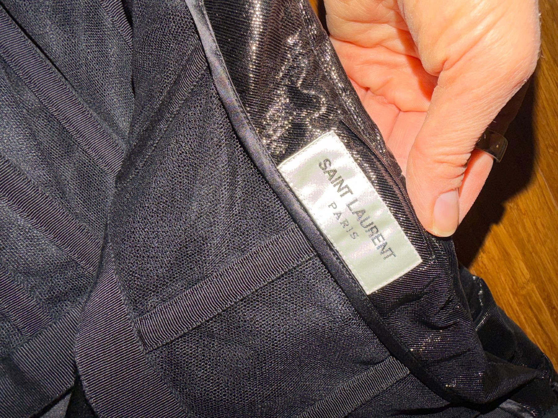 Vestiti: Saint Laurent Paris Black Ruched Strapless D – Usato da Zollikon venduto da MCK9111 6