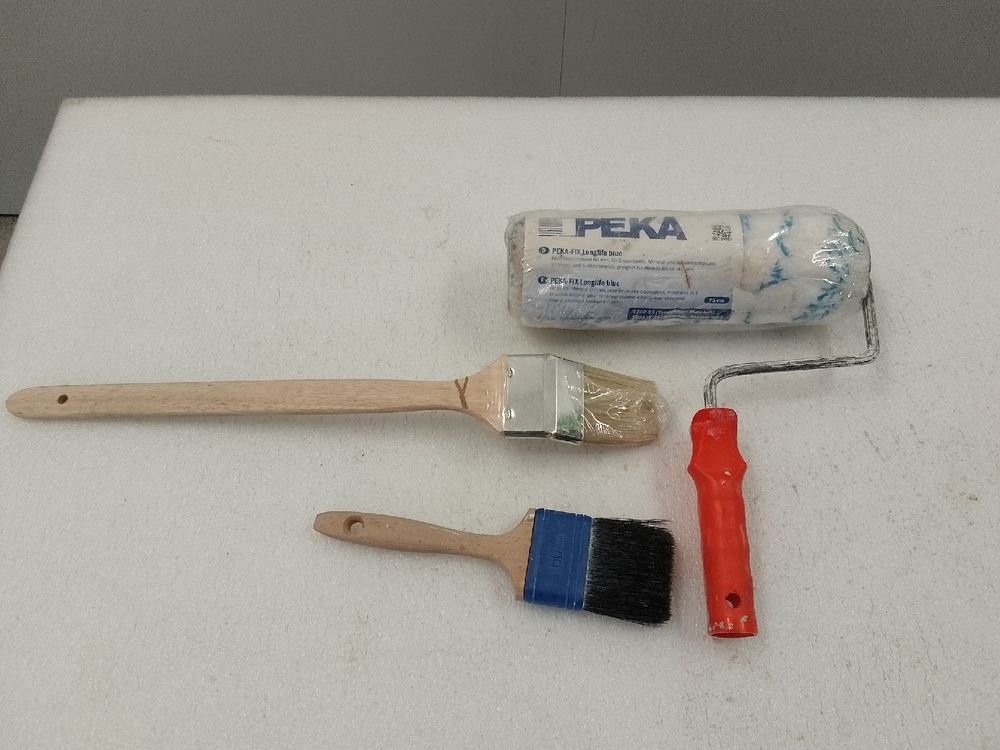 Alle Werkzeuge: Maler-Set: Pinsel, Farbroller PEKA-Fix 25cm – Gebraucht aus Trubschachen von Caddy8 2