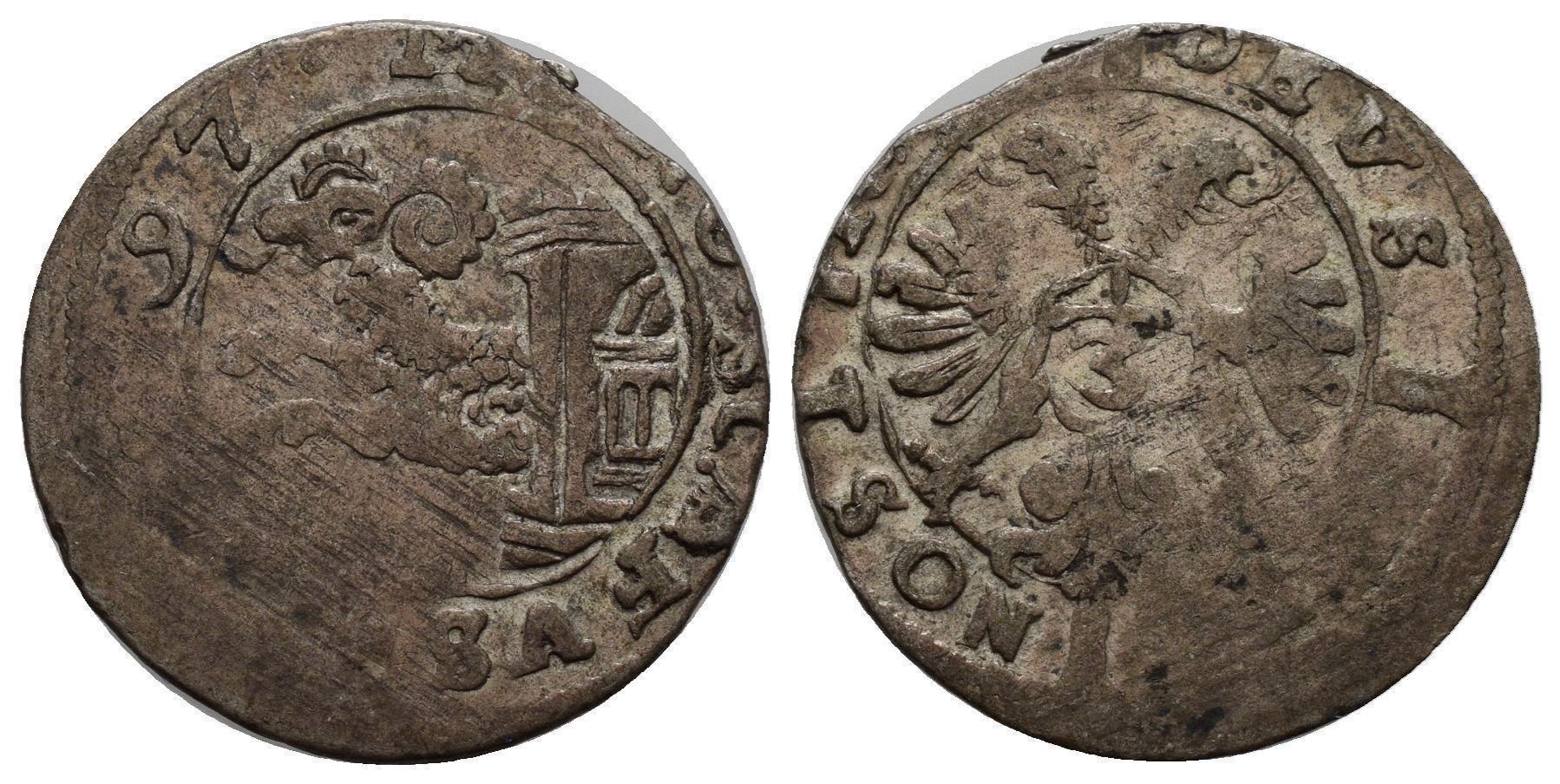 Alle Münzen: Schaffhausen Groschen 1597 /3117 – Gebraucht aus Trimbach von Solothurn1