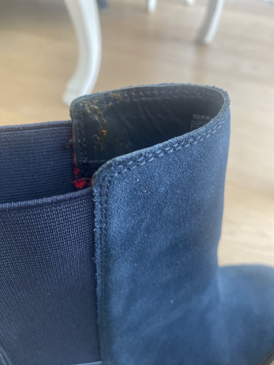 Tommy Hilfiger Damenschuhe: Tommy Hilfiger blaue Wildleder-Stiefeletten – Neu (gemäss Beschreibung) aus Sins von enc_c266 3