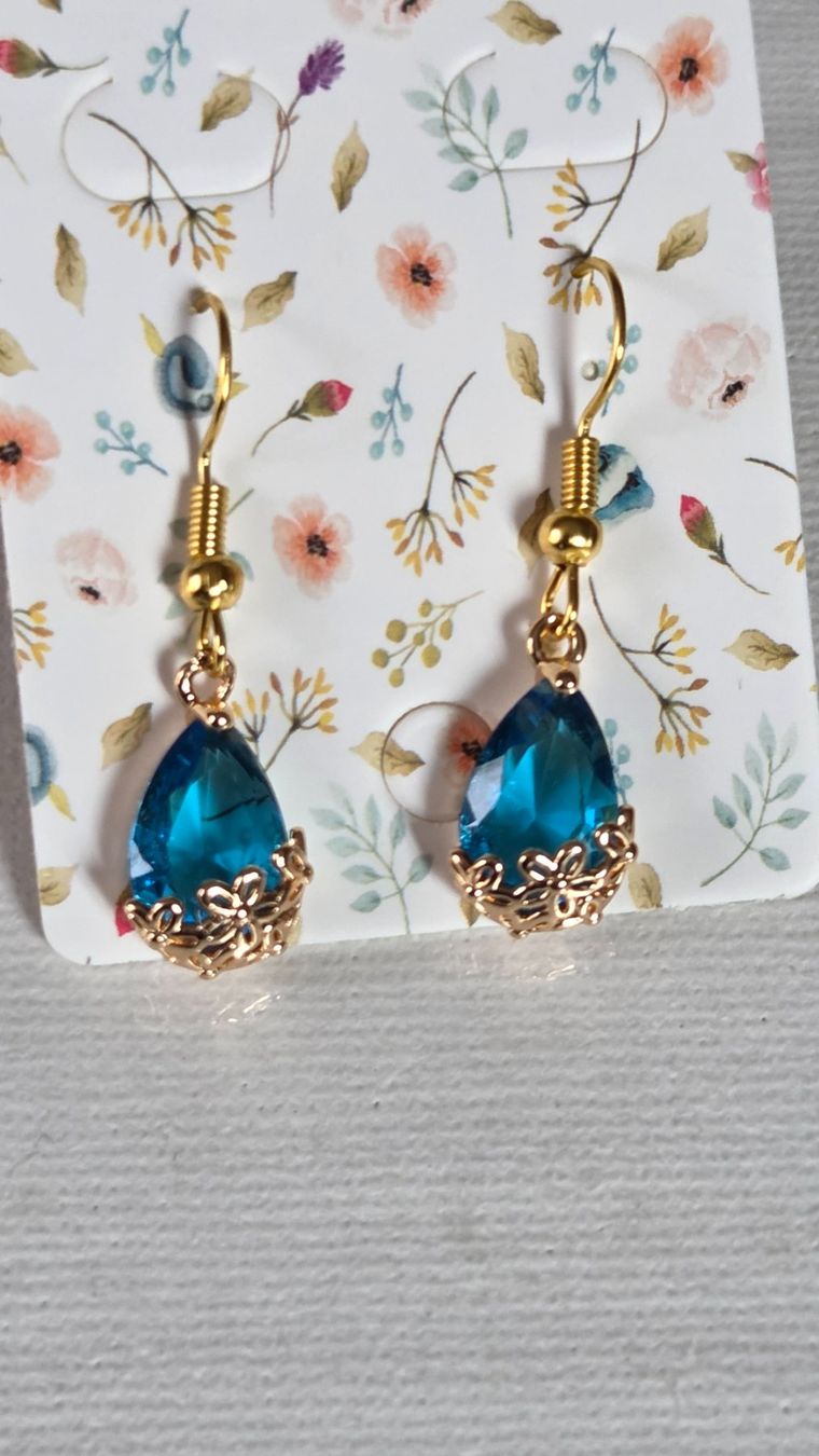 Orecchini pendenti & Orecchini a lobo: Ohrringe Modeschmuck Perlen Style Blau NEU – Nuovo (secondo la descrizione) da Weggis venduto da Leeclipse 3