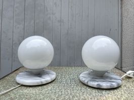 2 Mid Century Space Age Kugellampen