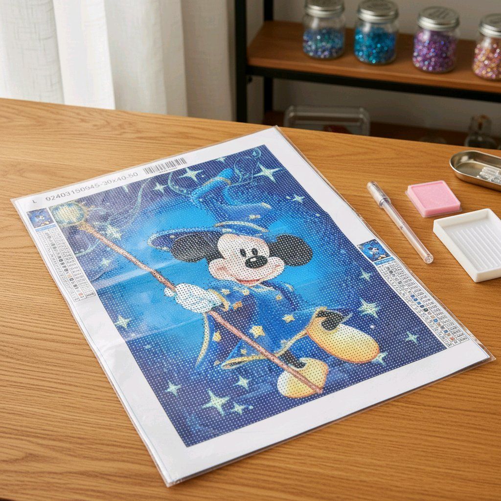Kit bricolage: Kit diamond painting Mickey magicien – Nuovo (secondo la descrizione) da Ste-Croix venduto da Lougia