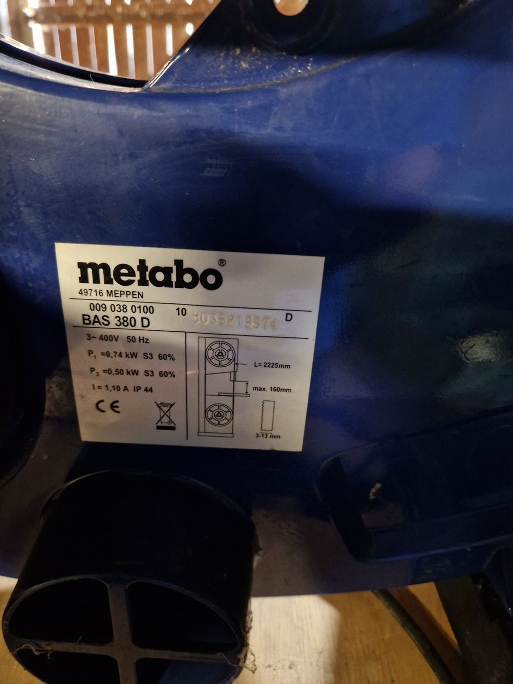 Metabo Seghe: Metabo Bandsäge BAS 380 – Usato da Gampelen venduto da Schmidi887 7