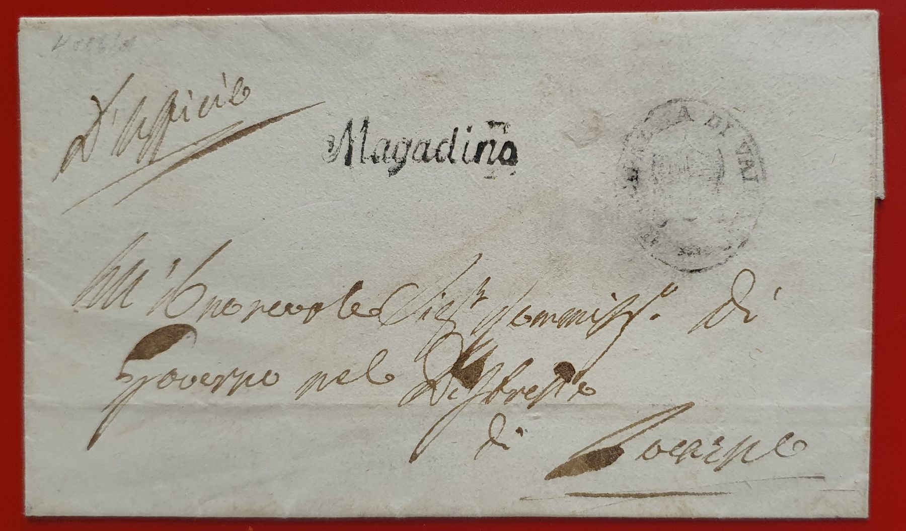 Tutti i francobolli: Brief mit Stempel Magadino – Usato da Kreuzlingen venduto da Rschweiz1