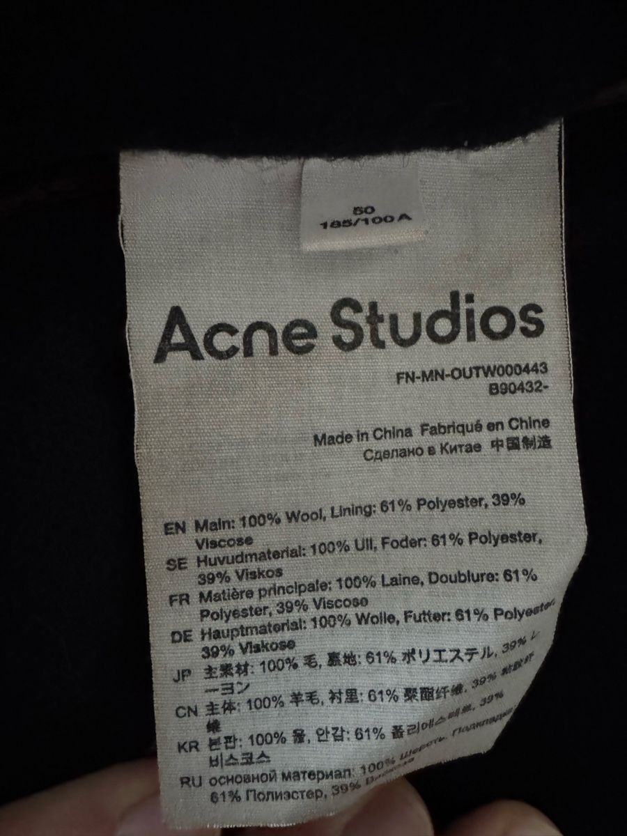 Acne Studios Cappotti: Acne Studios 100% Wolle Mantel Grösse 50 – Nuovo (secondo la descrizione) da Bern venduto da nikwy 2