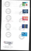 5 FDC 461 - 465 Serie Einzelmarken ET Bern 13.2.1969