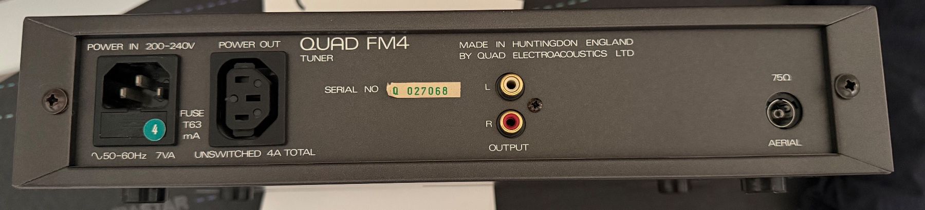 Quad Radio: QUAD FM4 TUNER / S.NR. Q 027068 – Usato da Zürich venduto da torvik 4