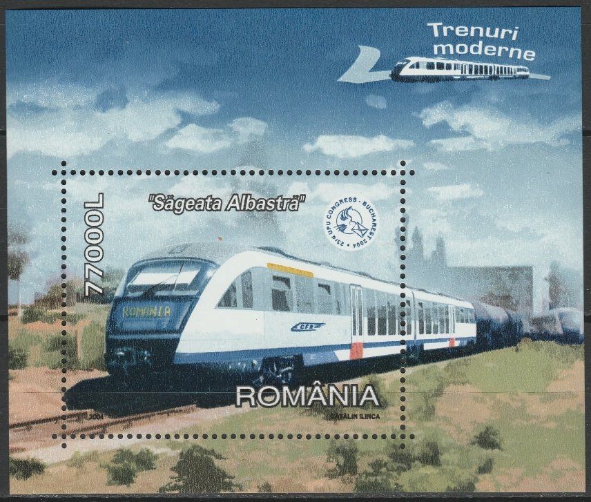 Alle Briefmarken: Rumänien 2004 Eisenbahn postfrisch – Neu (gemäss Beschreibung) aus Lausanne von dsi_7l2q