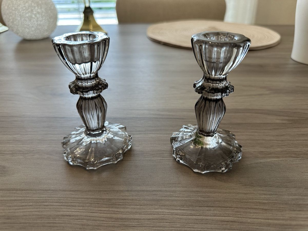 Gläser: Kerzenständer Glas 2er Set  – Gebraucht aus Münchenbuchsee von IleanaT 1