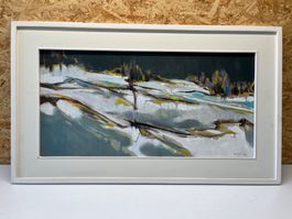 Winterliche Landschaft von Bernhard MOSER 1974     (ID L195)