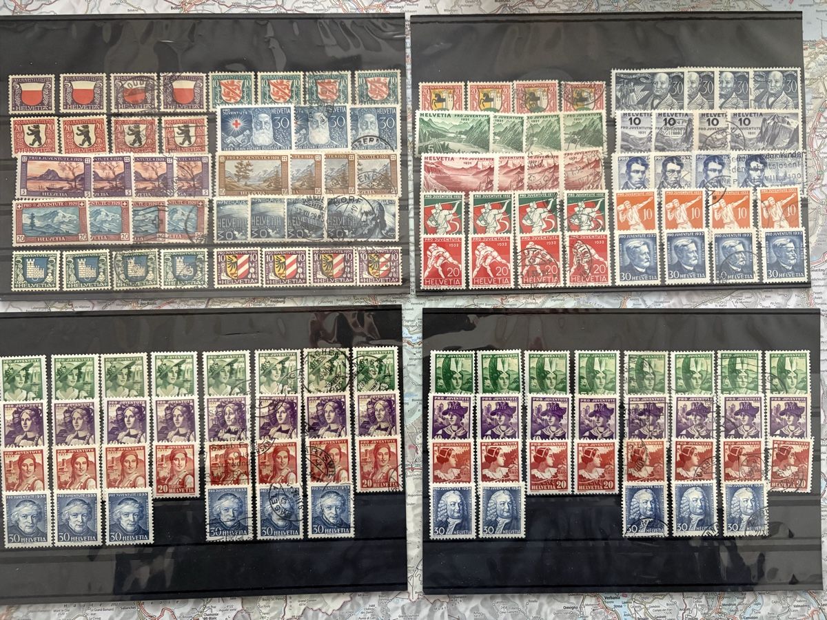 Tutti i francobolli: Pro Juventute 1928-1934 – Usato da Steckborn venduto da heg_sd2b