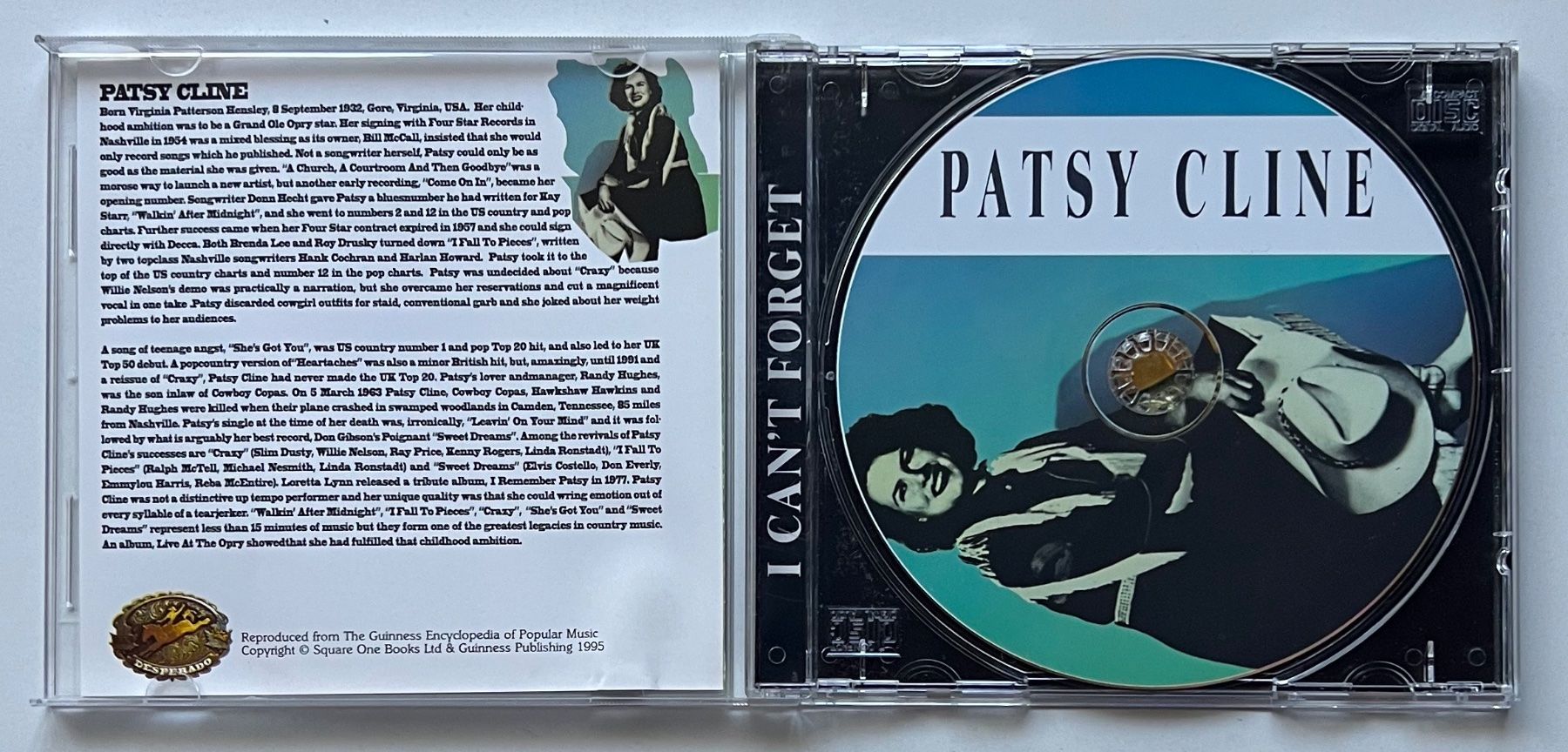 CDs: Patsy Cline / I Can't Forget – Gebraucht aus Näfels von rottabi 2