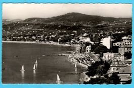 Juan les Pins Frankreich 1958 Postkarte