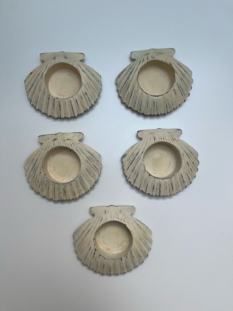 Kerzenständer: Teelichthalter Muschel Form 5er Set – Gebraucht aus Zürich von lyn_tqp5