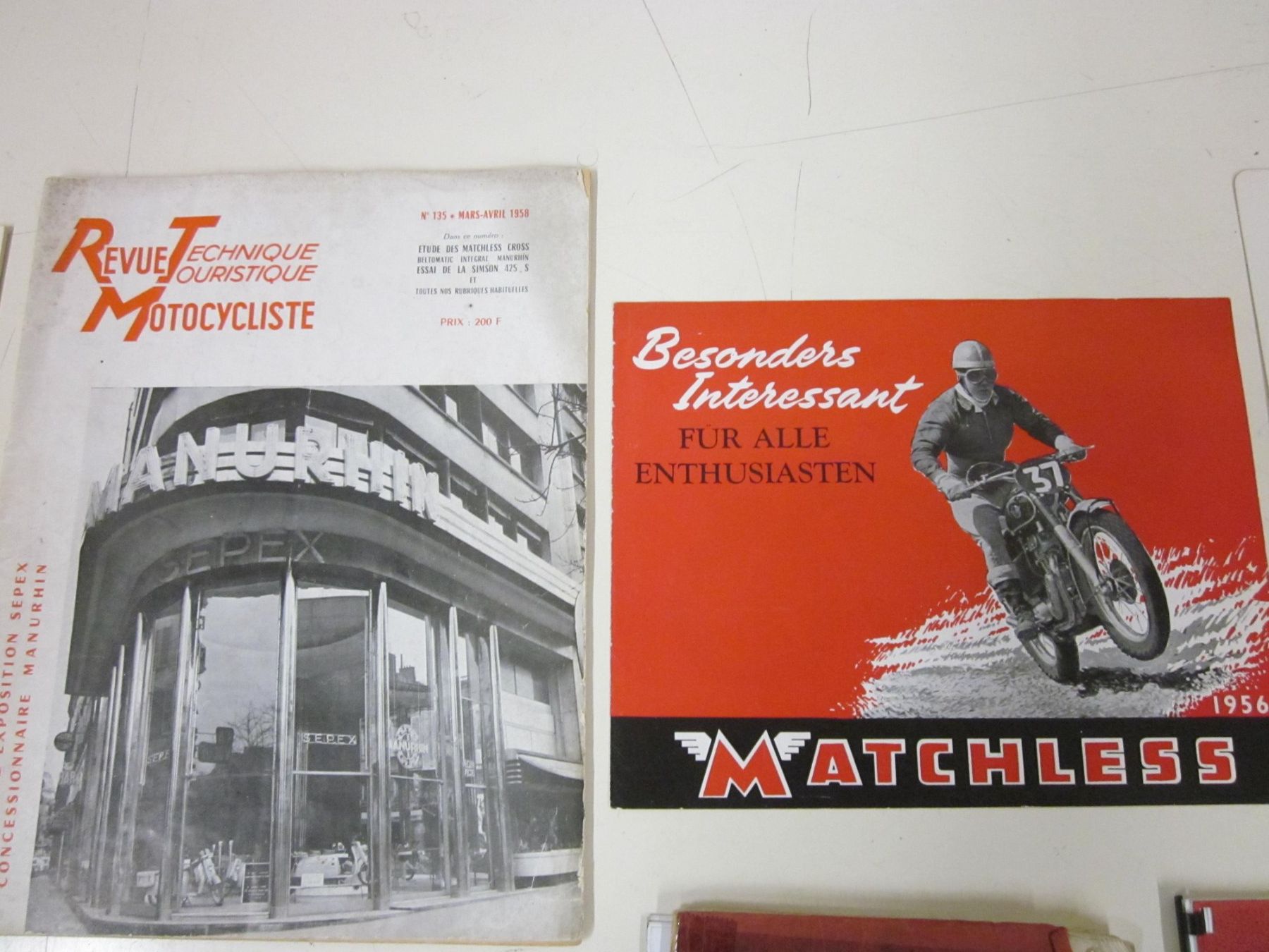 Documenti: Vintage Motorrad Manuel Prospekt Matchless Werner Oldtimer – Usato da Grand-lancy venduto da kohler333 2